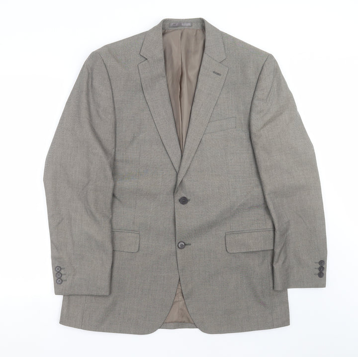 karl jackson Mens Grey Jacket Suit Jacket Size 40