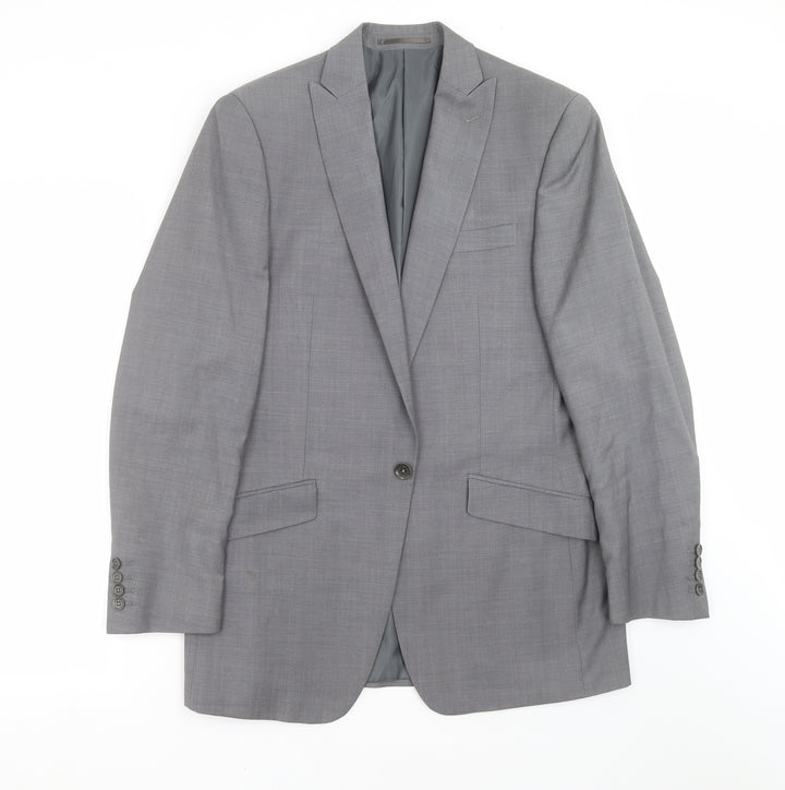 Ventuno Mens Grey Jacket Suit Jacket Size 40