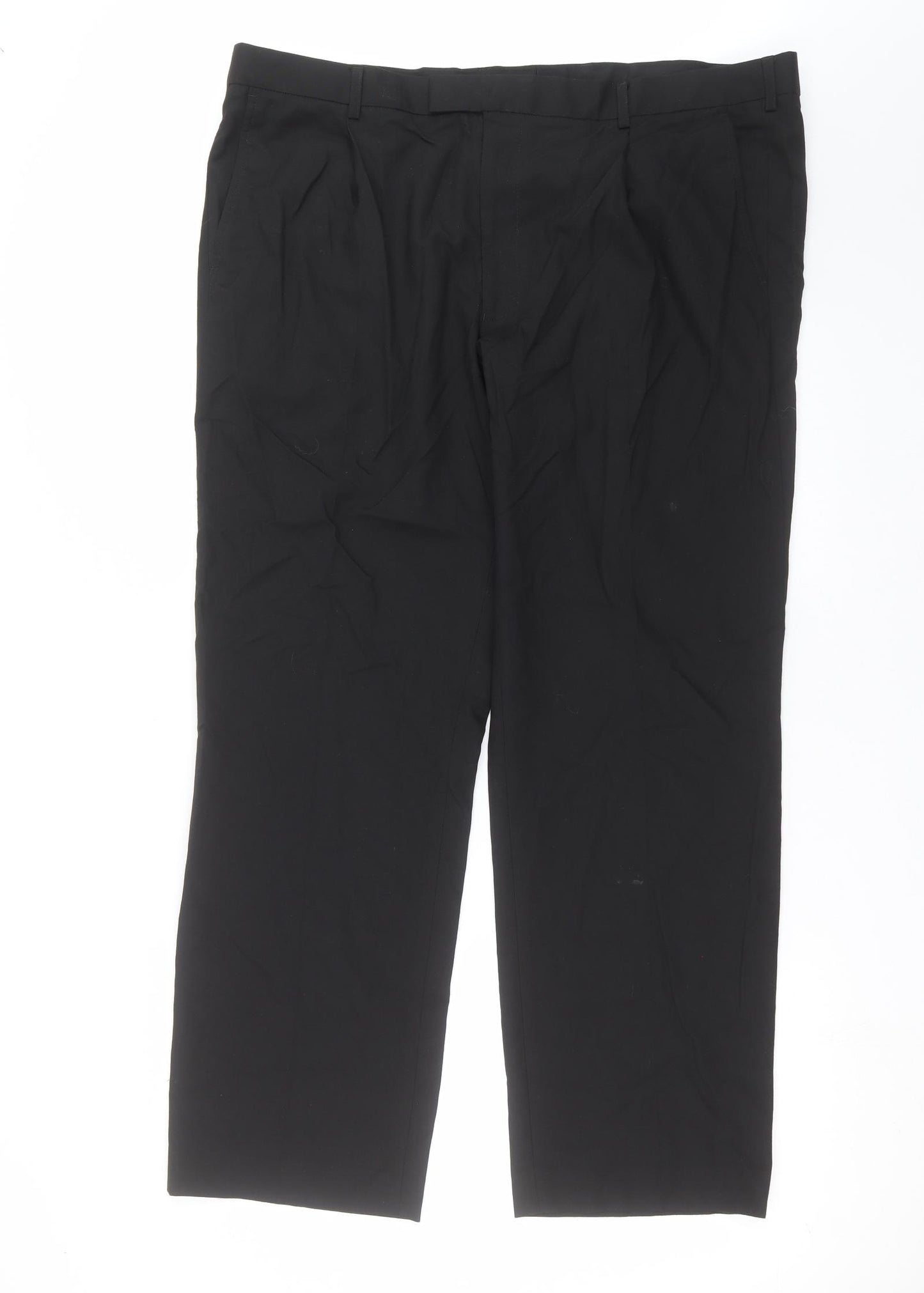Marks and Spencer Mens Black   Trousers  Size 42 in L31 in