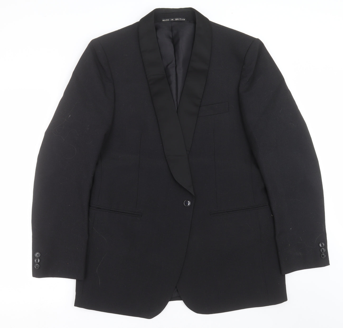 Grendale Mens Black   Jacket Suit Jacket Size 40