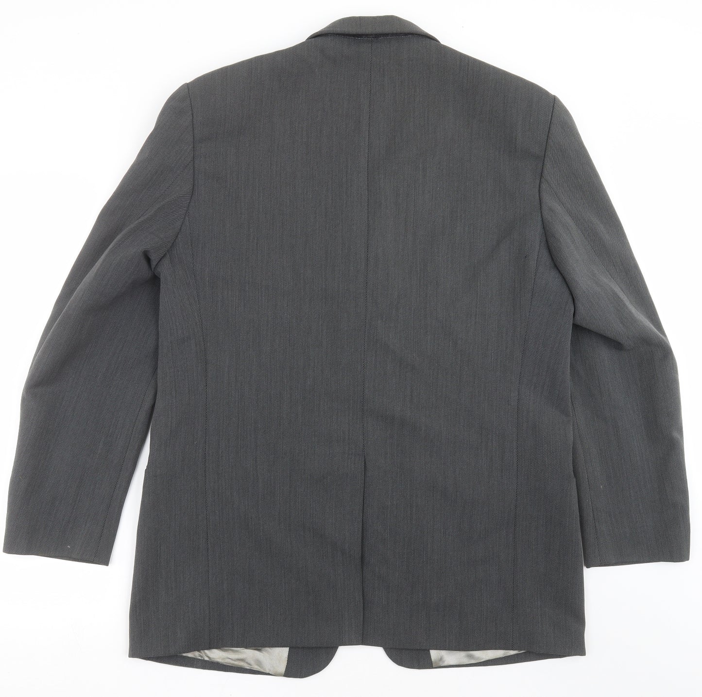 BHS Mens Grey Striped  Jacket Suit Jacket Size 42