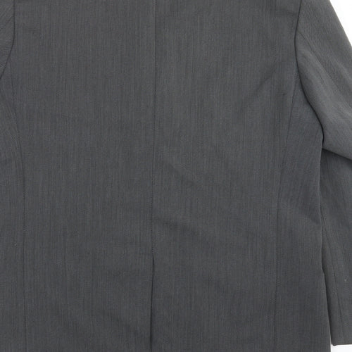 BHS Mens Grey Striped  Jacket Suit Jacket Size 42