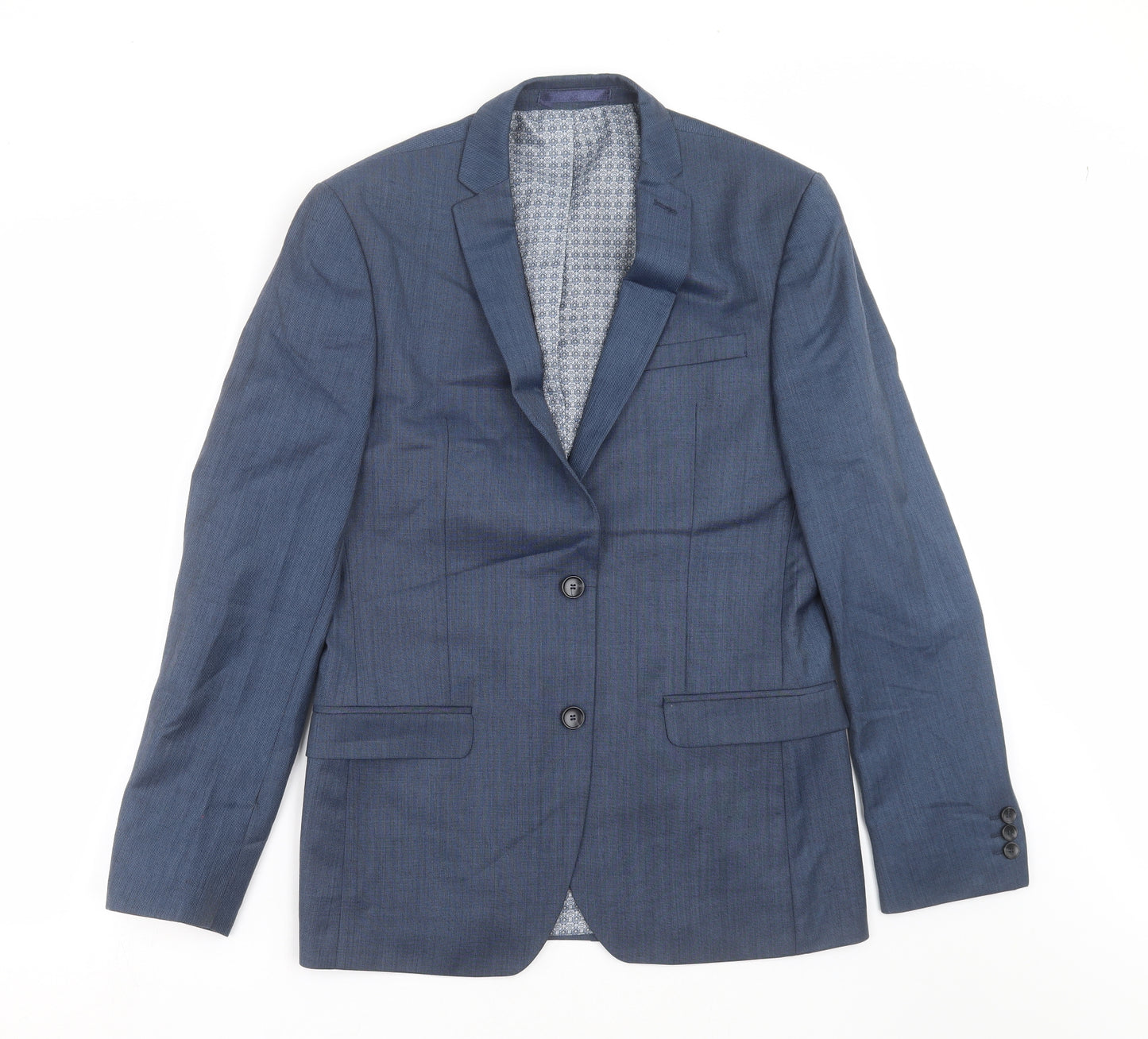 Ben Sherman Mens Blue   Jacket Suit Jacket Size 38