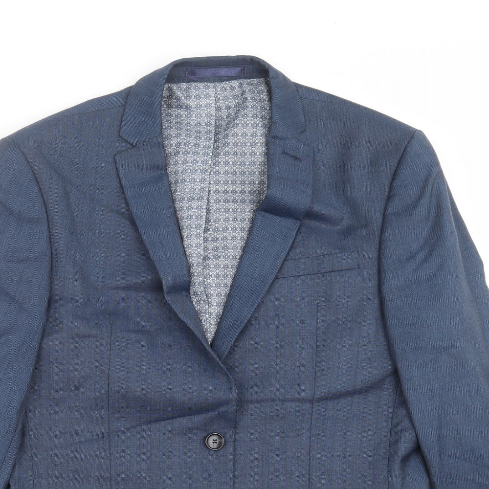 Ben Sherman Mens Blue   Jacket Suit Jacket Size 38