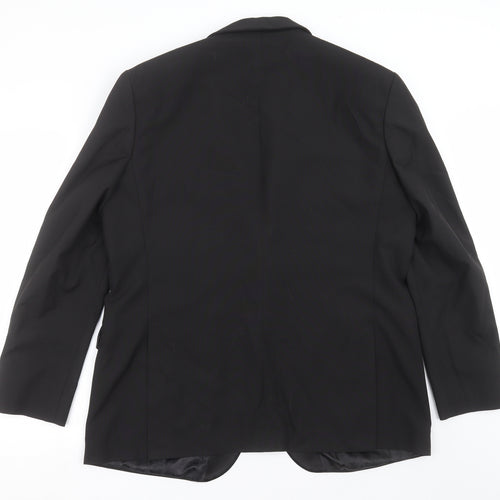 Scott & Taylor Mens Black   Jacket Suit Jacket Size 46