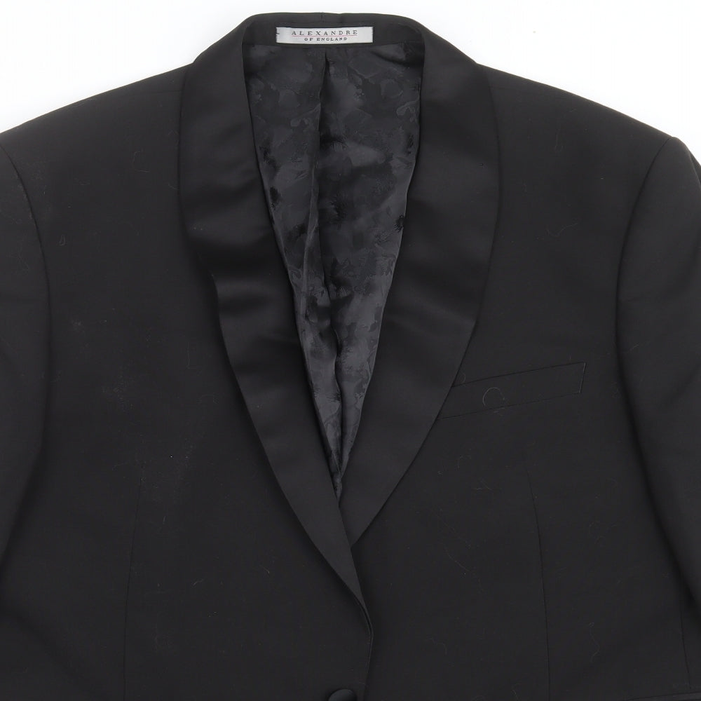 Scott & Taylor Mens Black   Jacket Suit Jacket Size 46