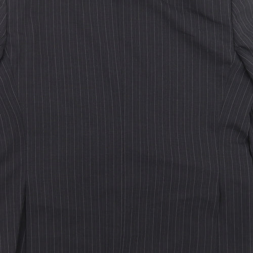 Marks and Spencer Mens Grey Striped  Jacket Suit Jacket Size 42