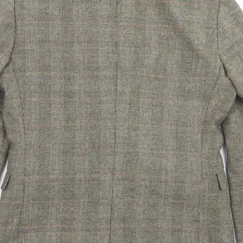 Butler & Webb Mens Green Check  Jacket Suit Jacket Size 36
