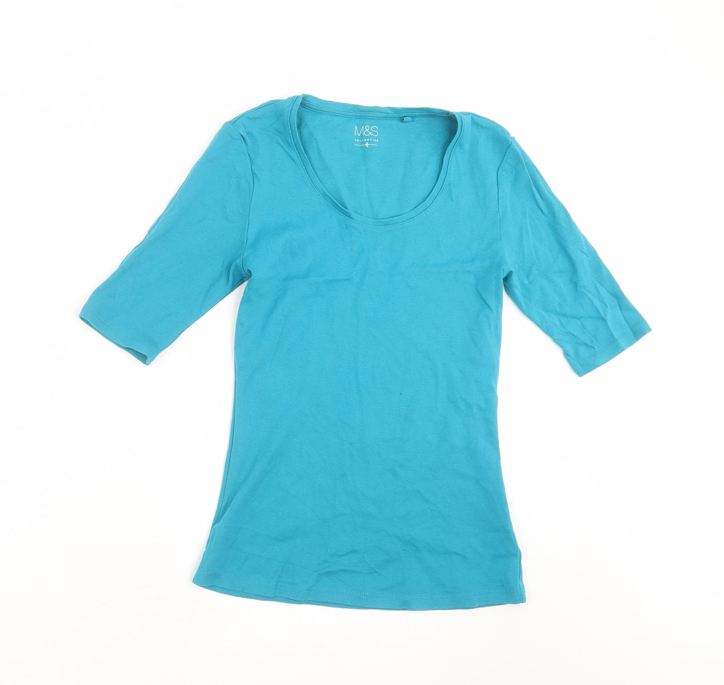 Marks and Spencer Womens Blue   Basic T-Shirt Size 8