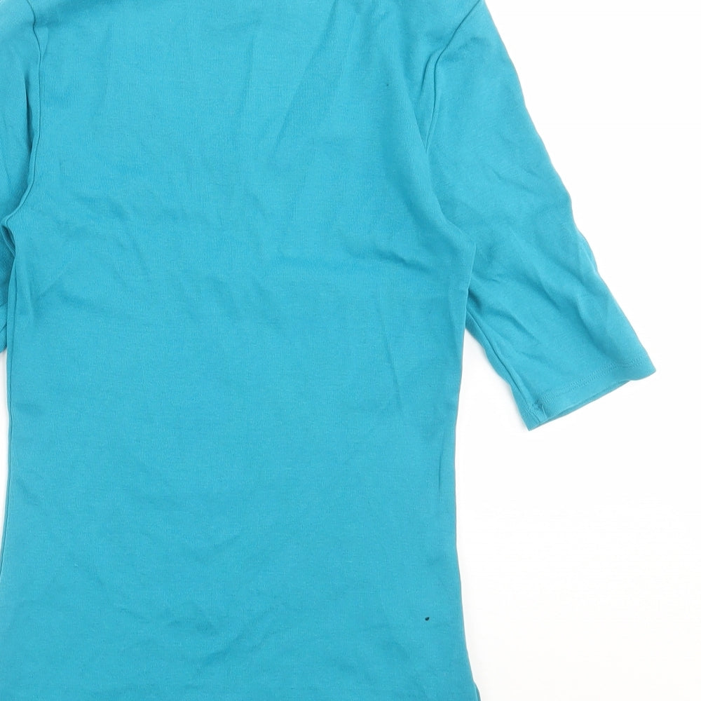 Marks and Spencer Womens Blue   Basic T-Shirt Size 8