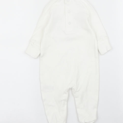 Matalan Baby White   Babygrow One-Piece Size 0-3 Months