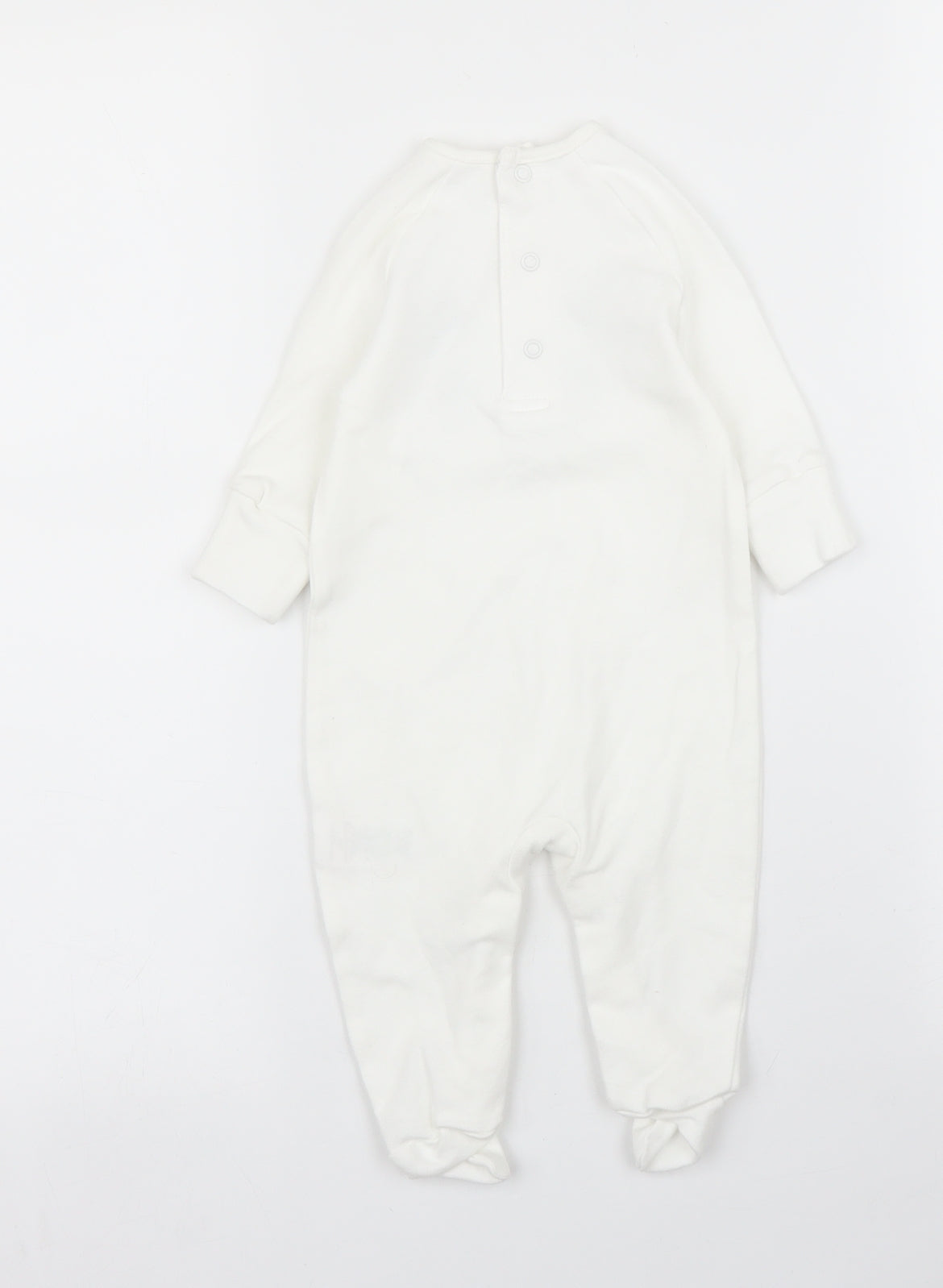 Matalan Baby White   Babygrow One-Piece Size 0-3 Months
