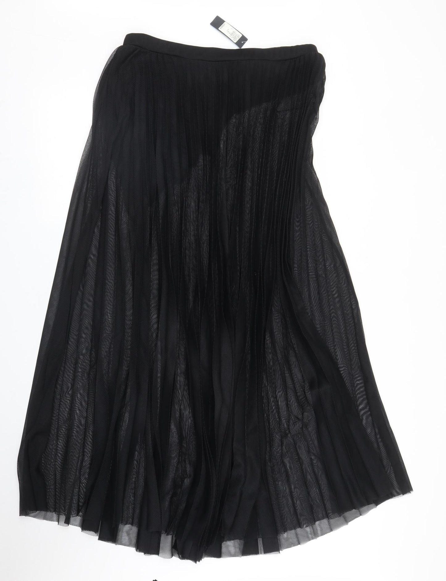 River Island Womens Black   Pleated Skirt Size 16
