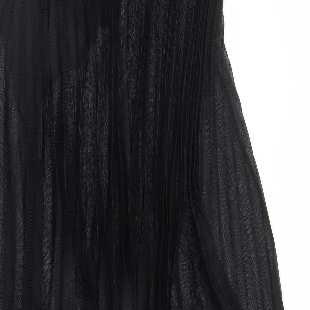River Island Womens Black   Pleated Skirt Size 16