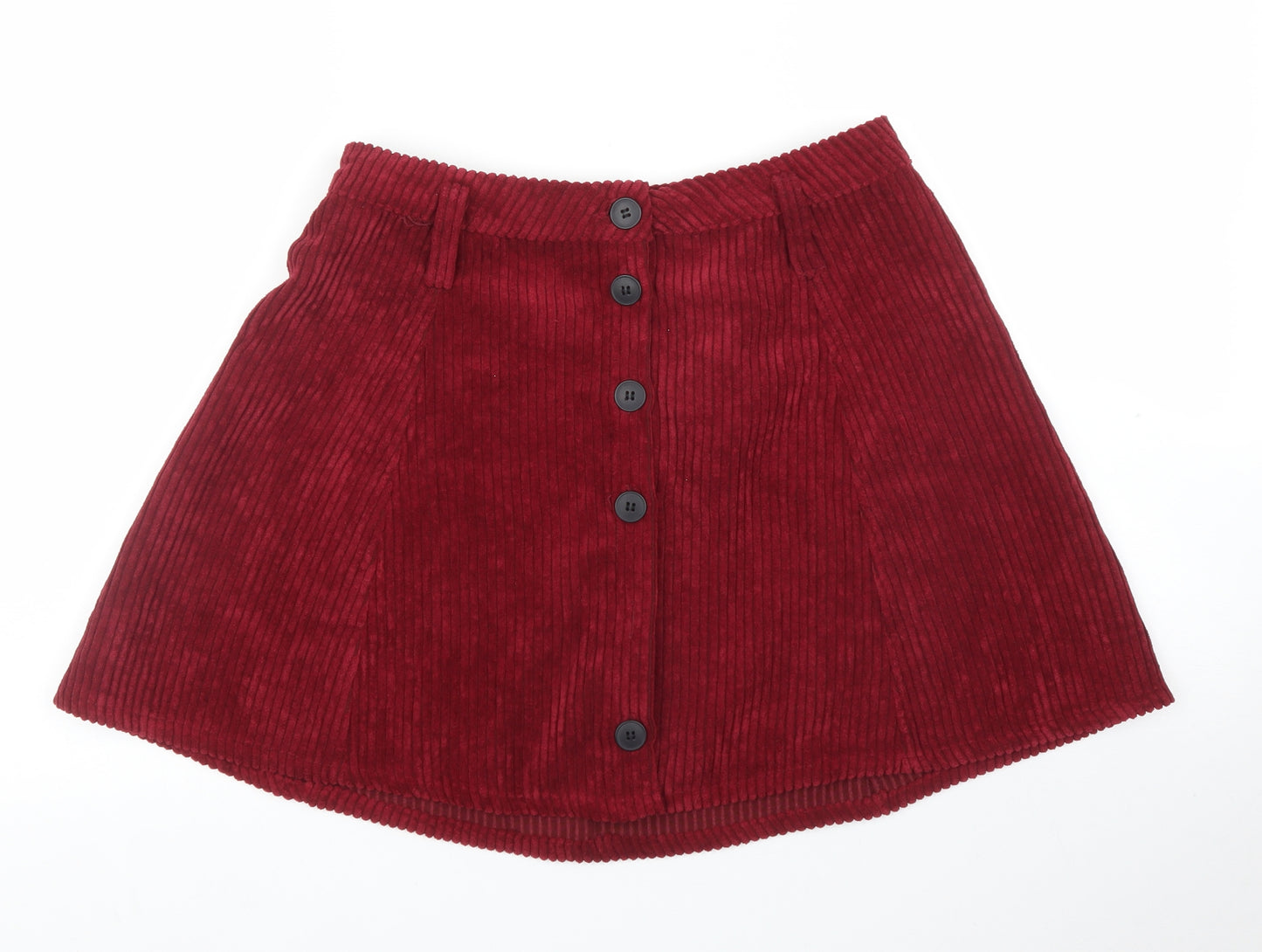 Bershka Womens Purple  Corduroy A-Line Skirt Size L