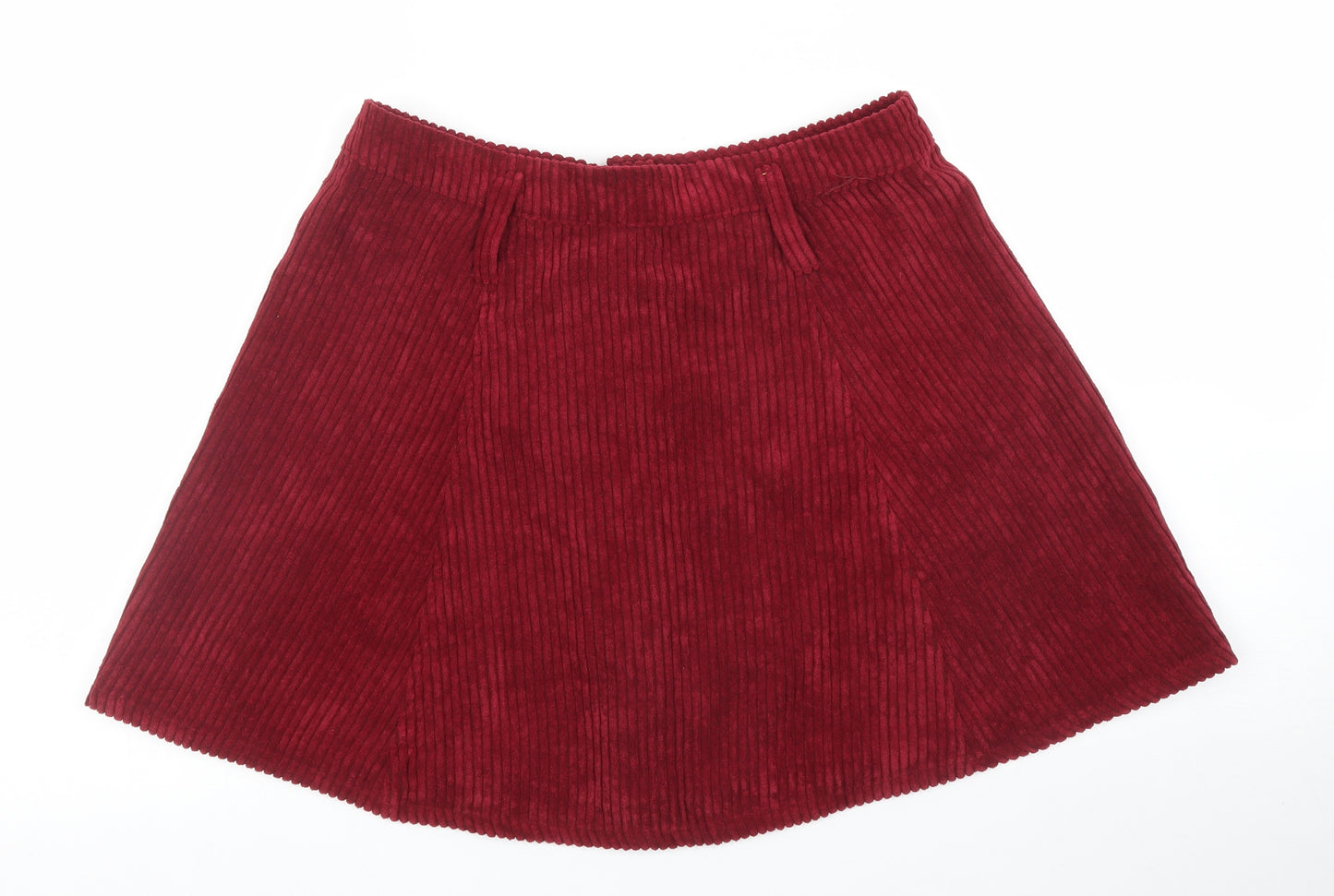 Bershka Womens Purple  Corduroy A-Line Skirt Size L