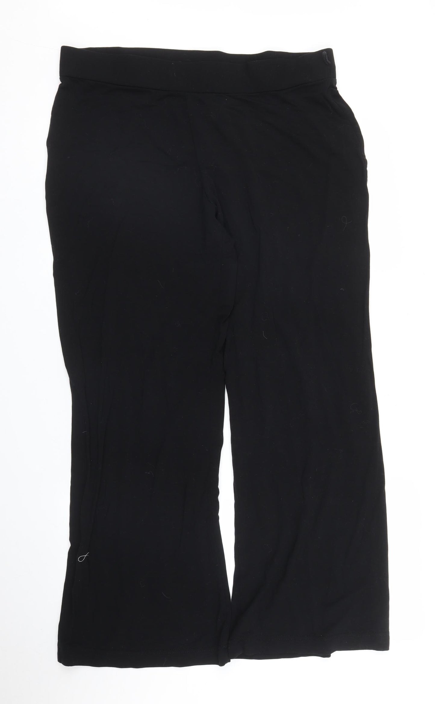 M&S Womens Black   Trousers  Size 18 L26 in