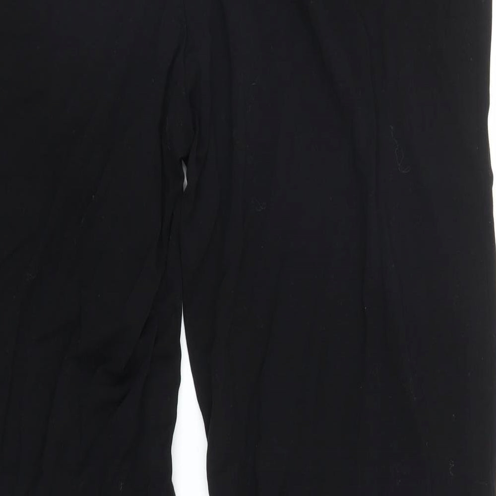 M&S Womens Black   Trousers  Size 18 L26 in