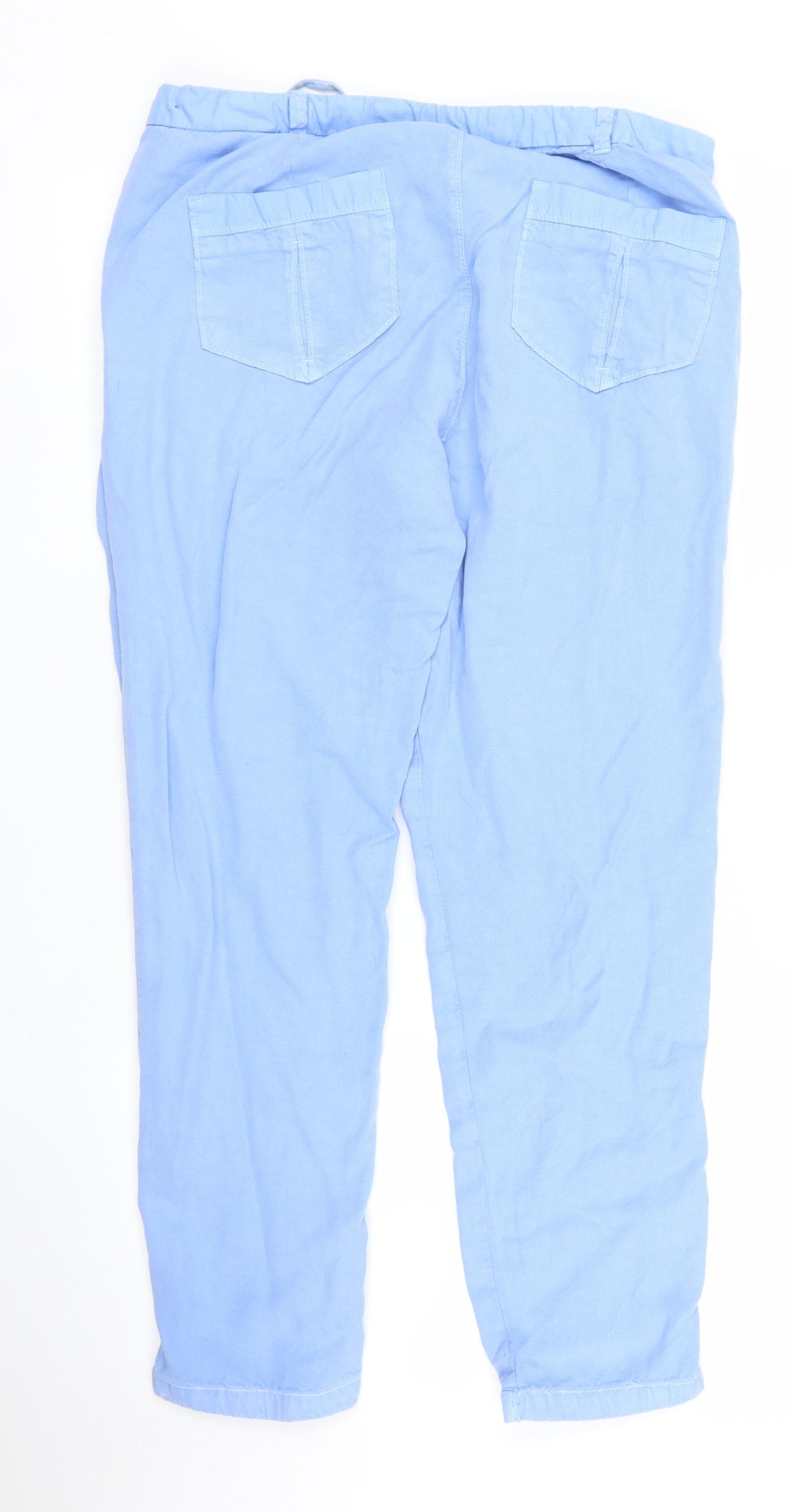 Zara Womens Blue   Capri Trousers Size 10 L26 in