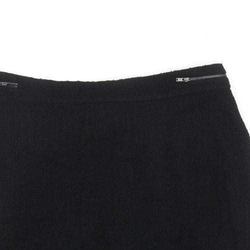 Preworn Womens Black   Straight & Pencil Skirt Size L