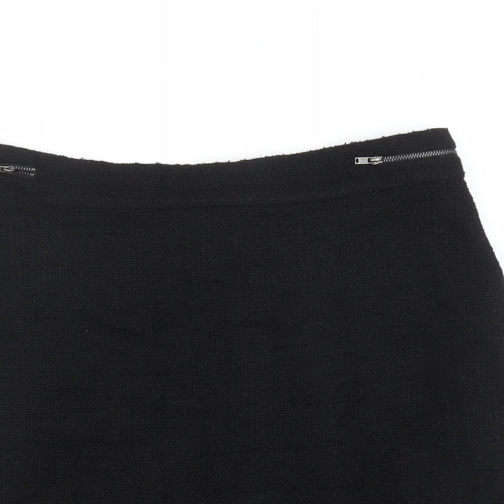 Preworn Womens Black   Straight & Pencil Skirt Size L