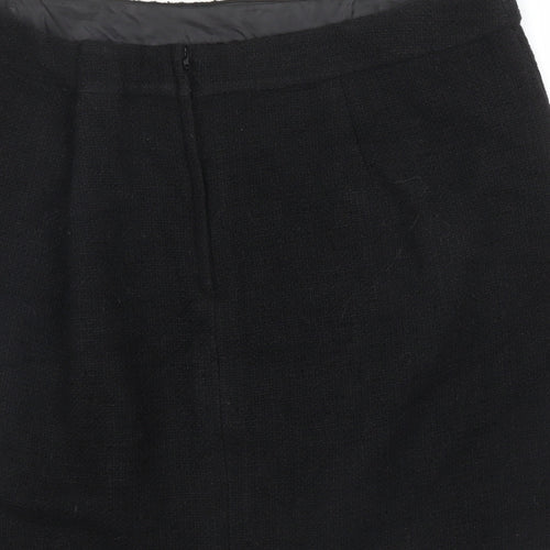 Preworn Womens Black   Straight & Pencil Skirt Size L