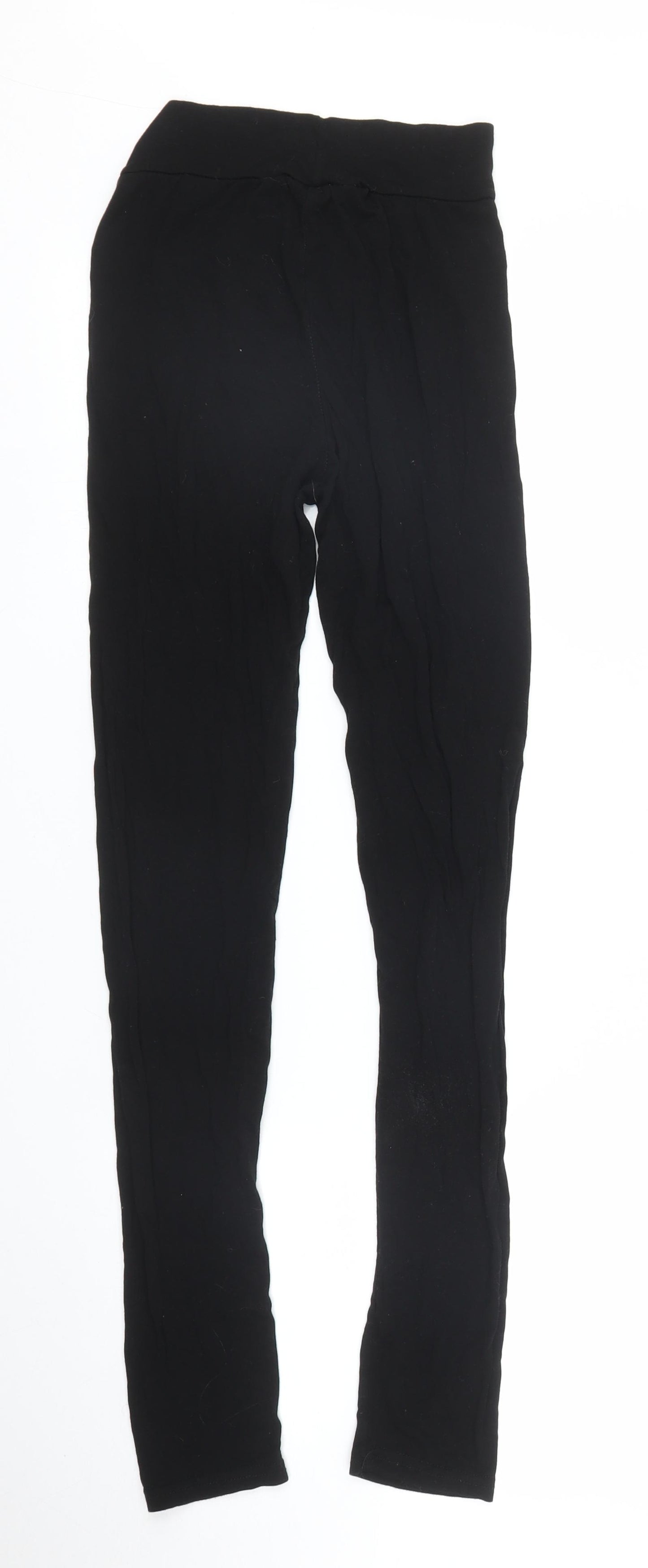 PRETTYLITTLETHING Womens Black   Carrot Leggings Size 10 L26 in