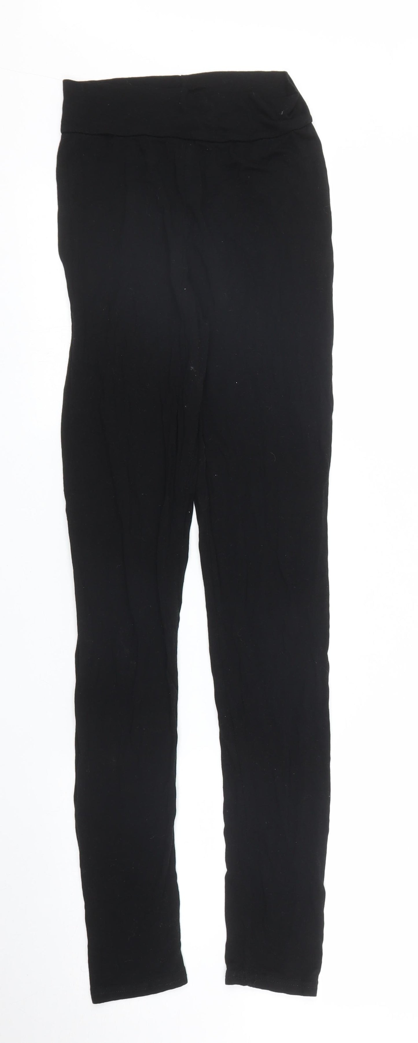 PRETTYLITTLETHING Womens Black   Carrot Leggings Size 10 L26 in