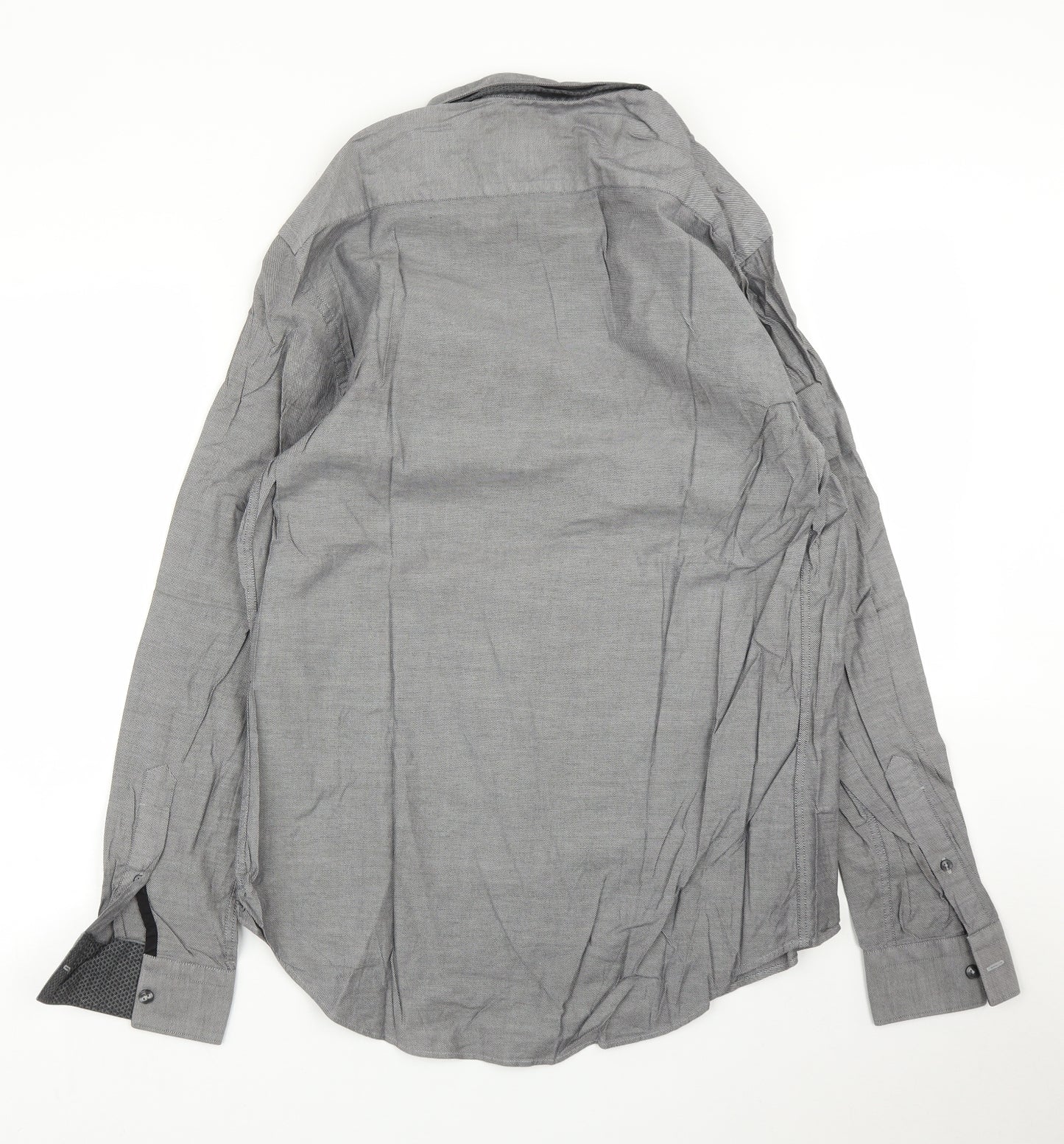 Zara Mens Grey    Button-Up Size L
