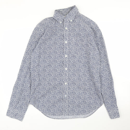Gap Mens Blue Floral   Button-Up Size S