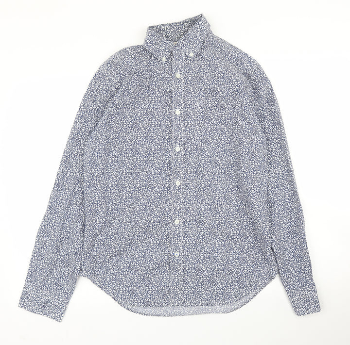 Gap Mens Blue Floral Button-Up Size S
