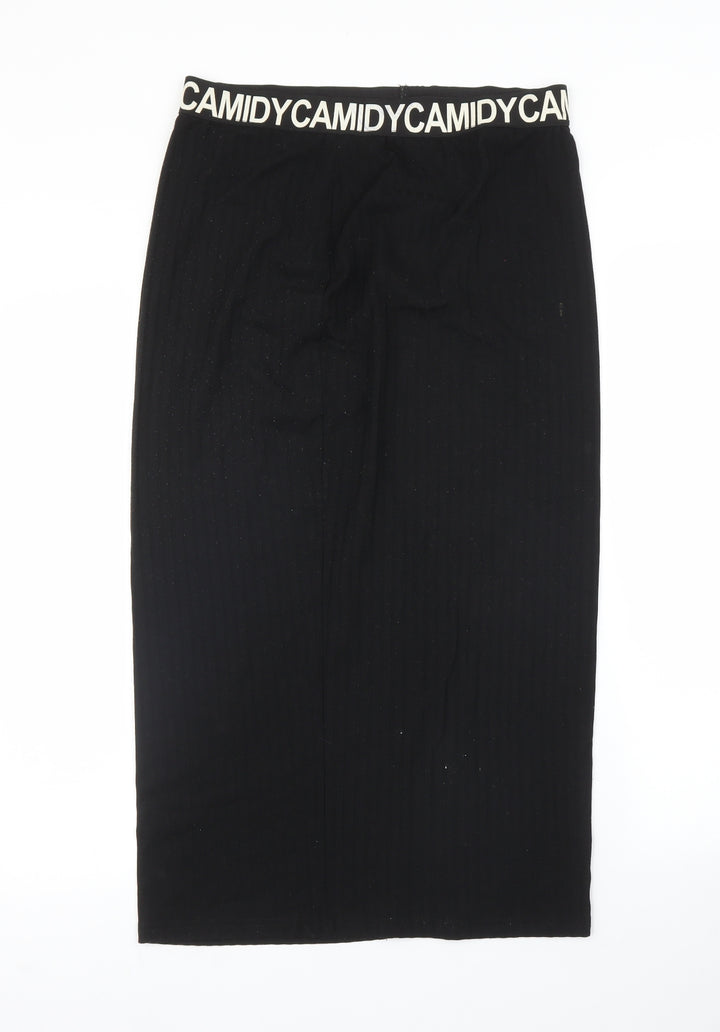 Camidy Womens Black Straight & Pencil Skirt Size M