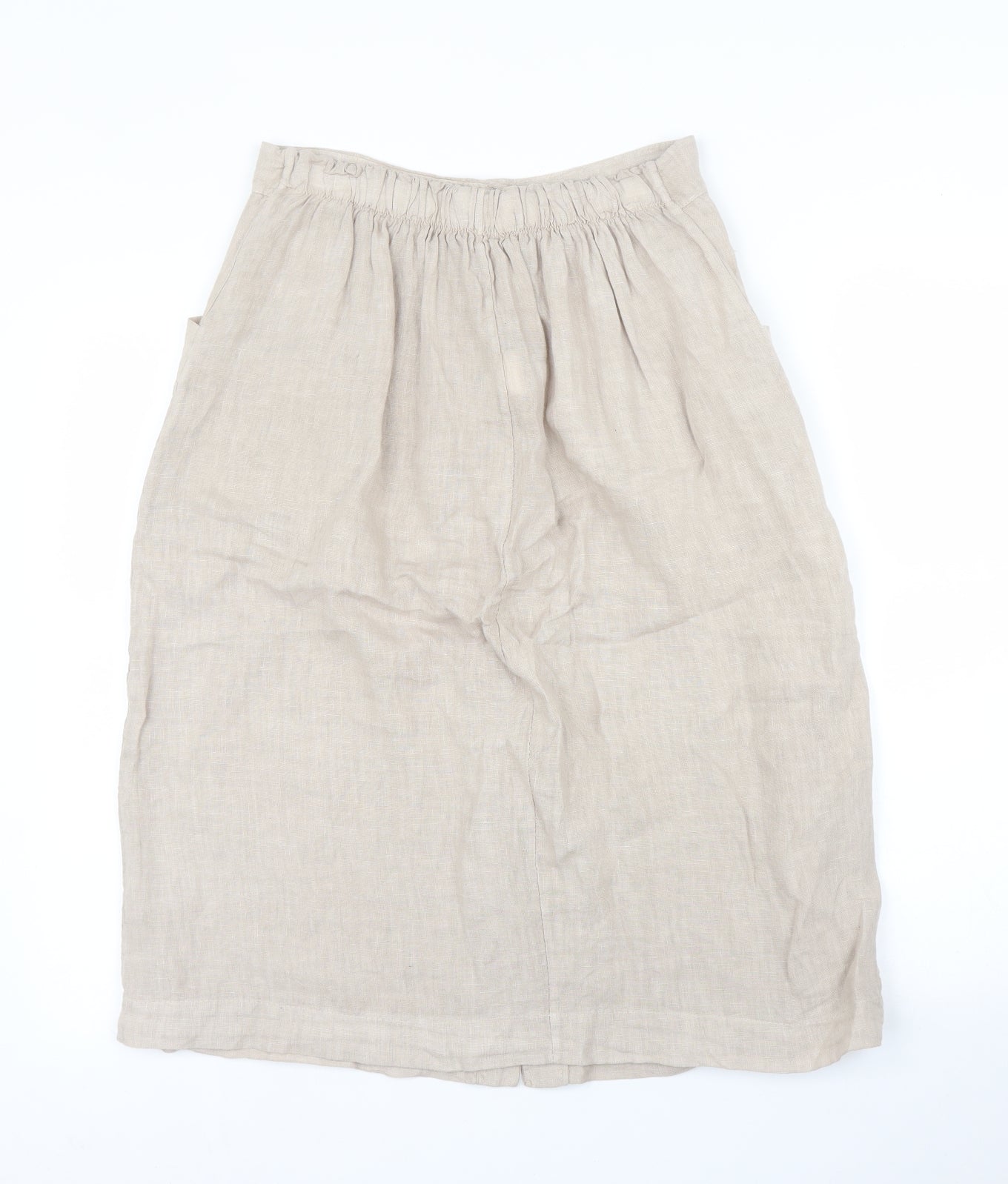 Woolovers Womens Beige   A-Line Skirt Size 10