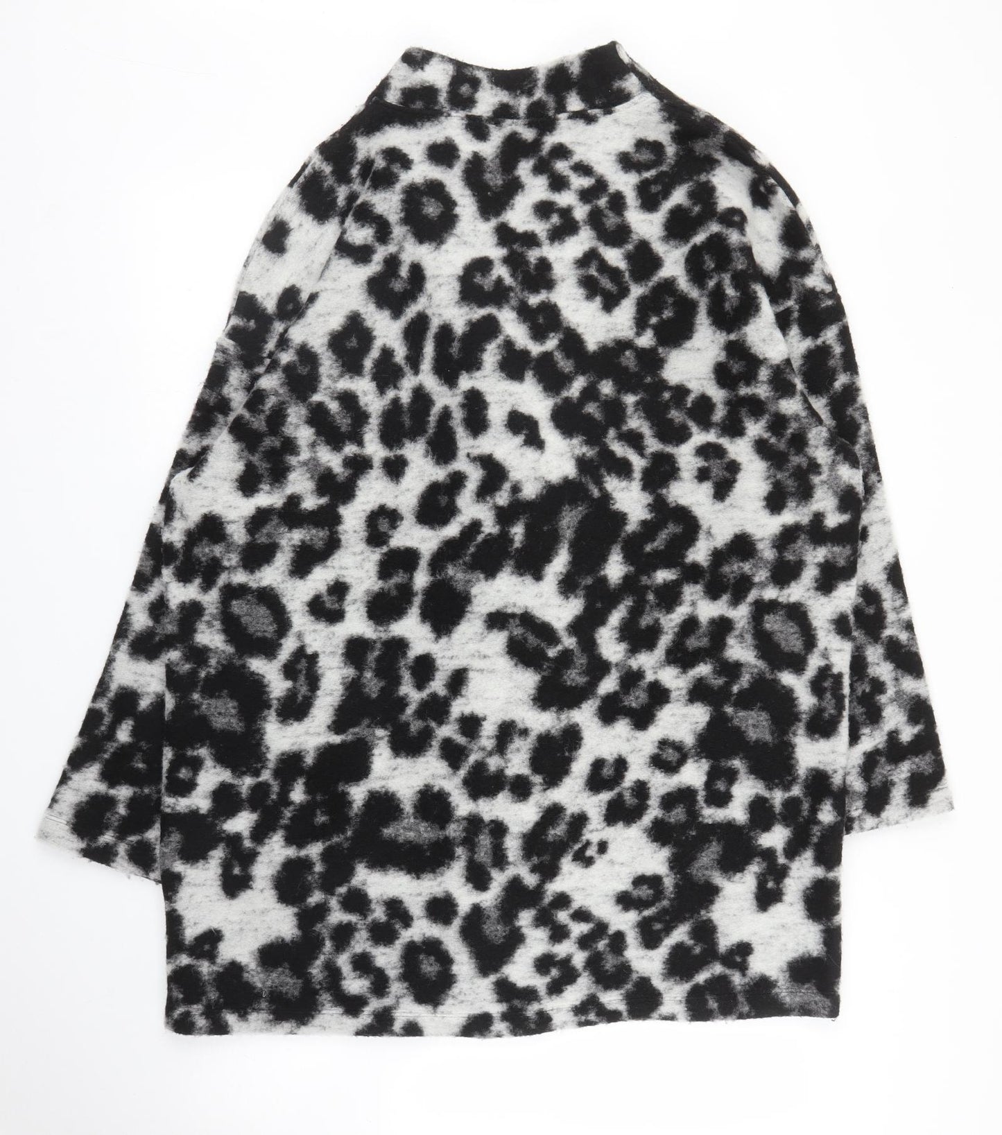 M&S Womens Grey Animal Print  Cardigan Jumper Size 20  - Leopard print