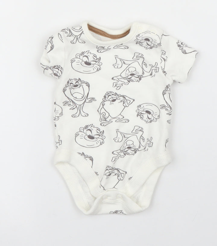 George Baby White   Babygrow One-Piece Size 0-3 Months
