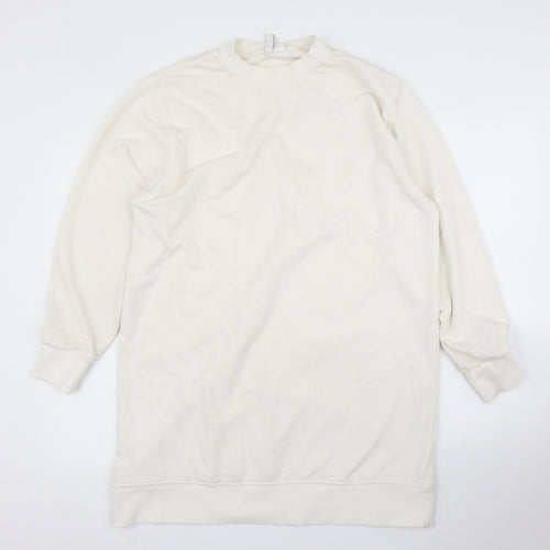 H&M Womens White   Pullover Jumper Size M