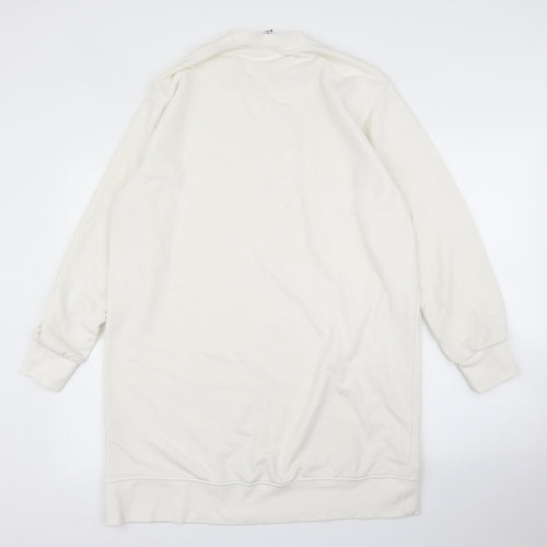 H&M Womens White   Pullover Jumper Size M