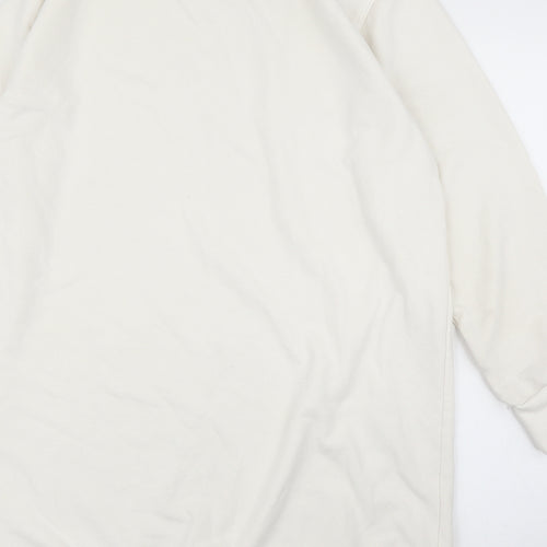 H&M Womens White   Pullover Jumper Size M