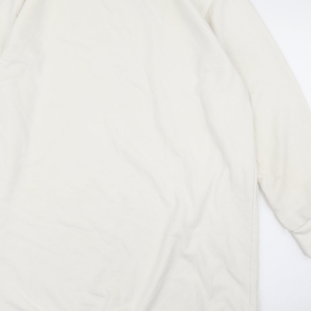 H&M Womens White   Pullover Jumper Size M