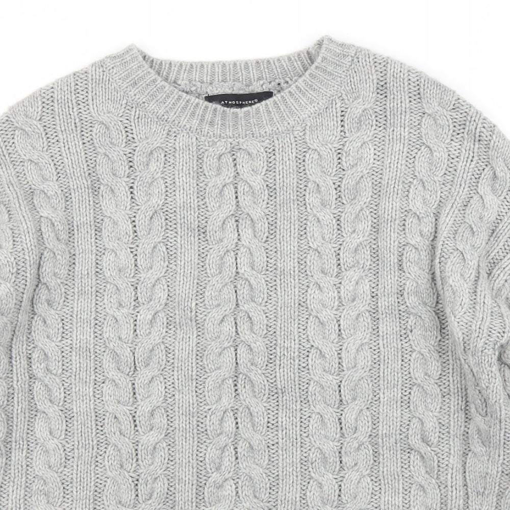 Primark Womens Grey   Pullover Jumper Size S