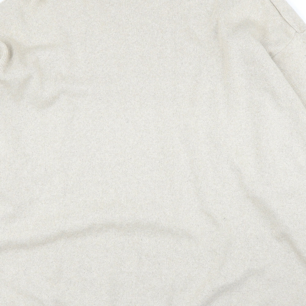 BHS Mens Beige Striped  Pullover Jumper Size 2XL
