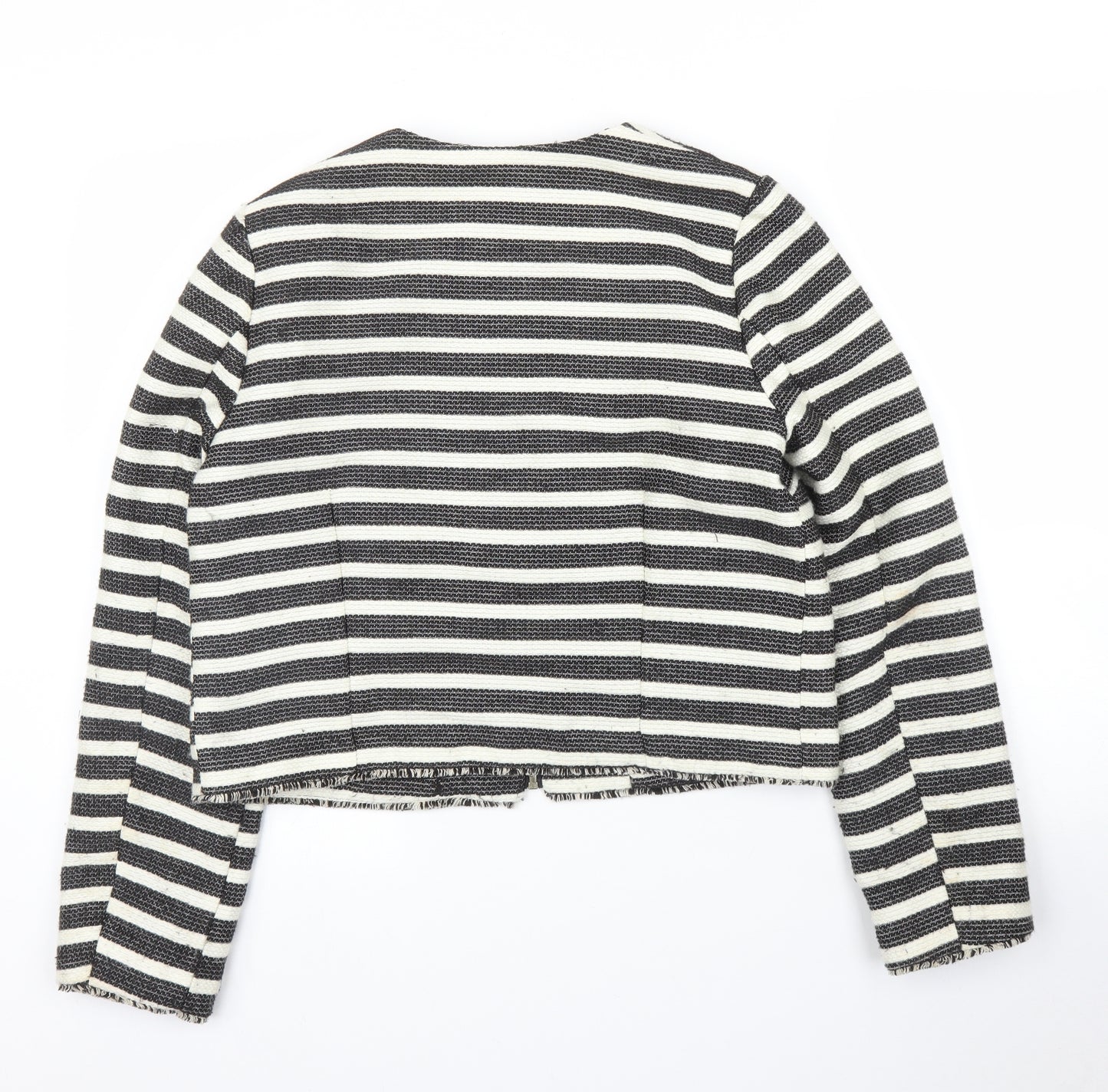 Miss Selfridge Womens Black Striped  Jacket  Size 12  - Chanel jacket
