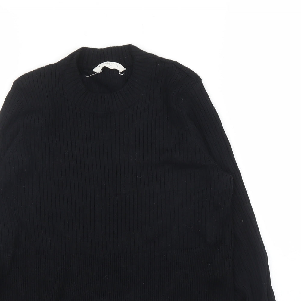 Matalan Girls Black   Pullover Jumper Size 16 Years