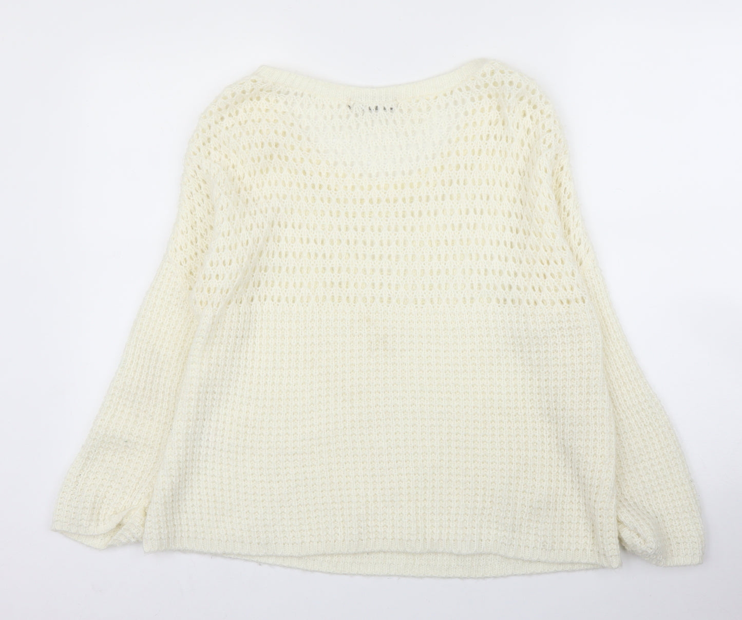 Internationale Womens Ivory   Pullover Jumper Size 10