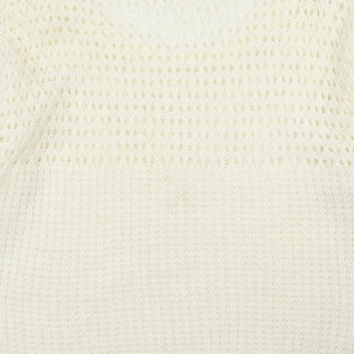 Internationale Womens Ivory   Pullover Jumper Size 10
