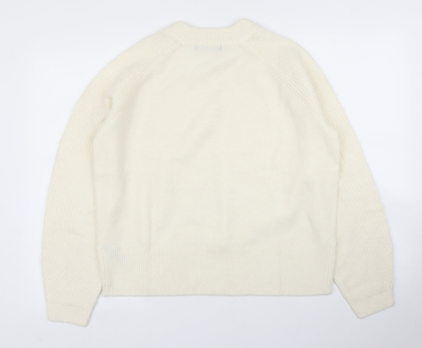 M&S Womens Ivory   Pullover Jumper Size M