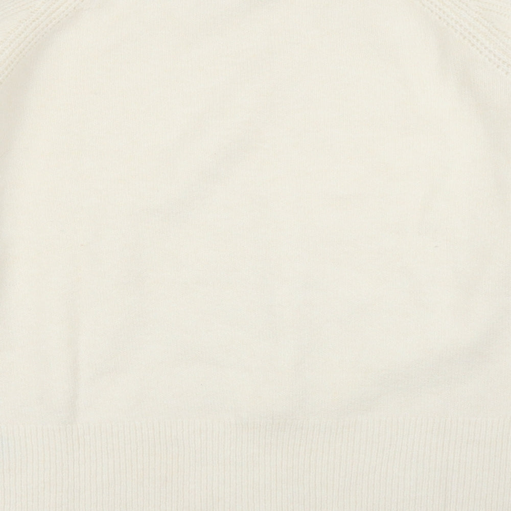 M&S Womens Ivory   Pullover Jumper Size M