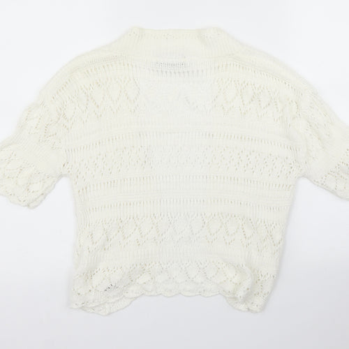 Muizz Womens Ivory   Cardigan Jumper Size M