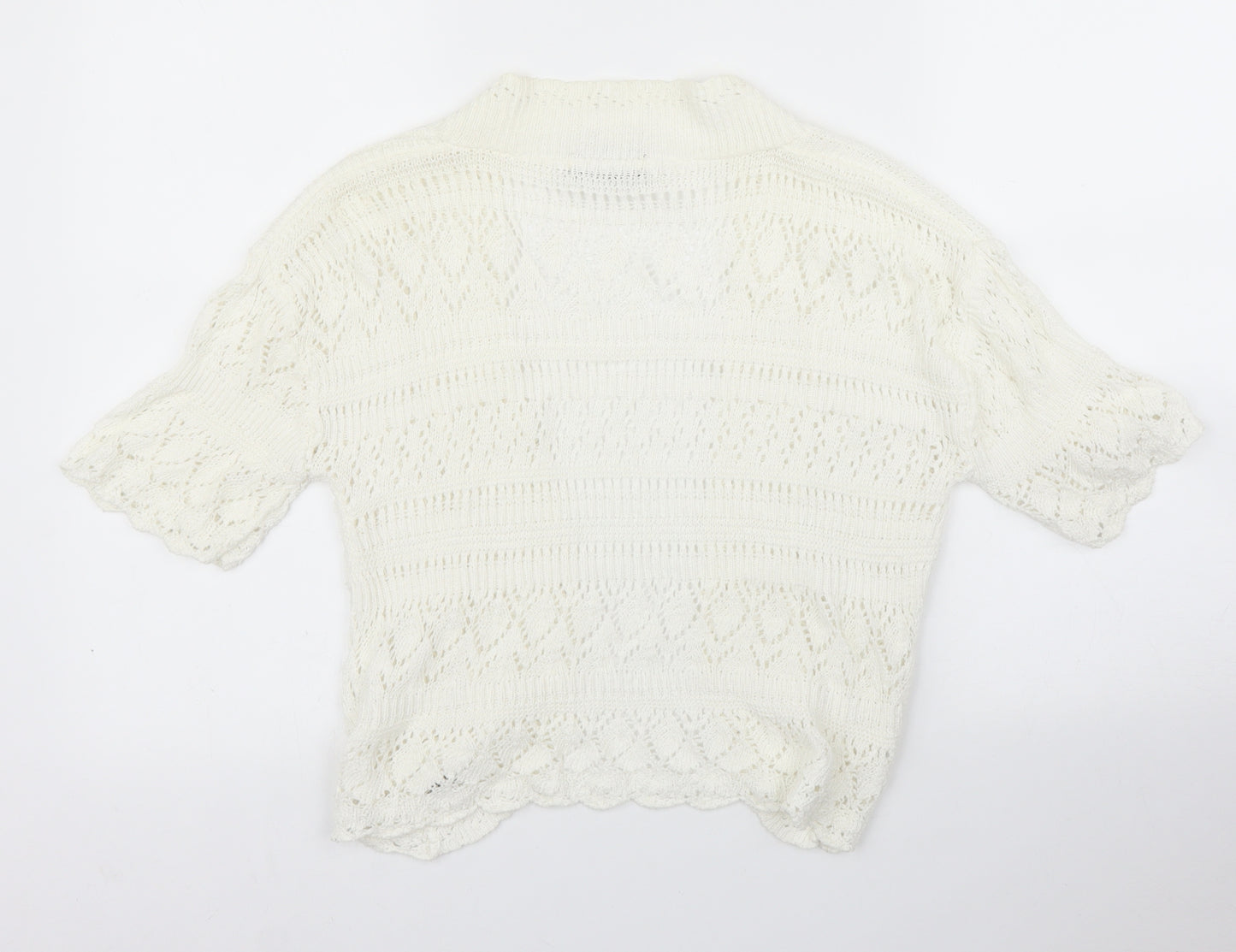 Muizz Womens Ivory   Cardigan Jumper Size M