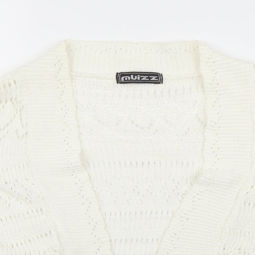 Muizz Womens Ivory   Cardigan Jumper Size M